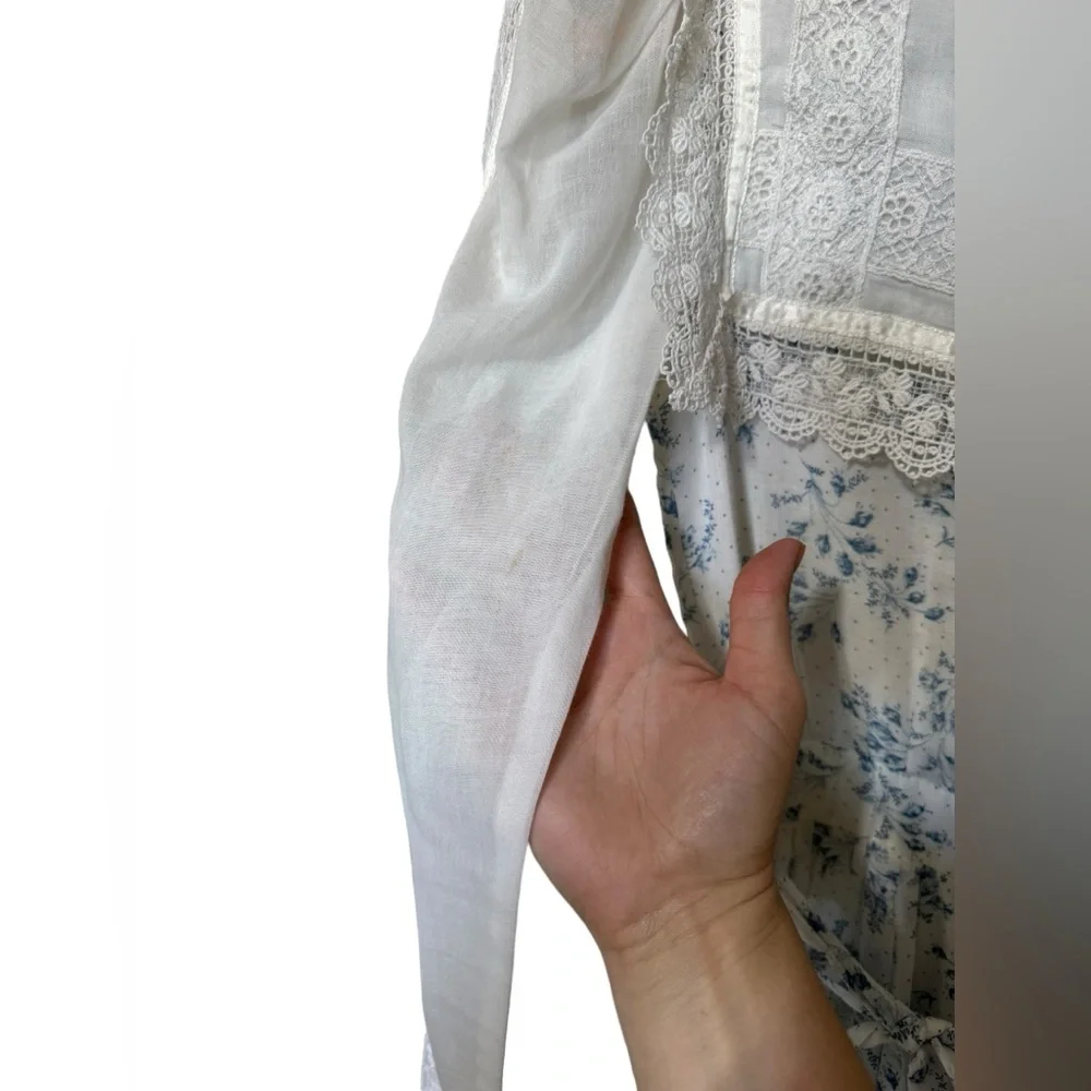 RARE 1960s Gunne Sax Boho Cottagecore Fairycore Peasant Dress - Picture 11 of 14